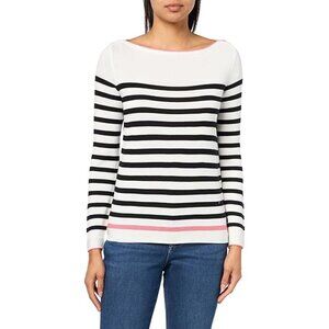 NWOT Nautica Women's Mariner Stripe Pullover Boatneck Long Sleeve